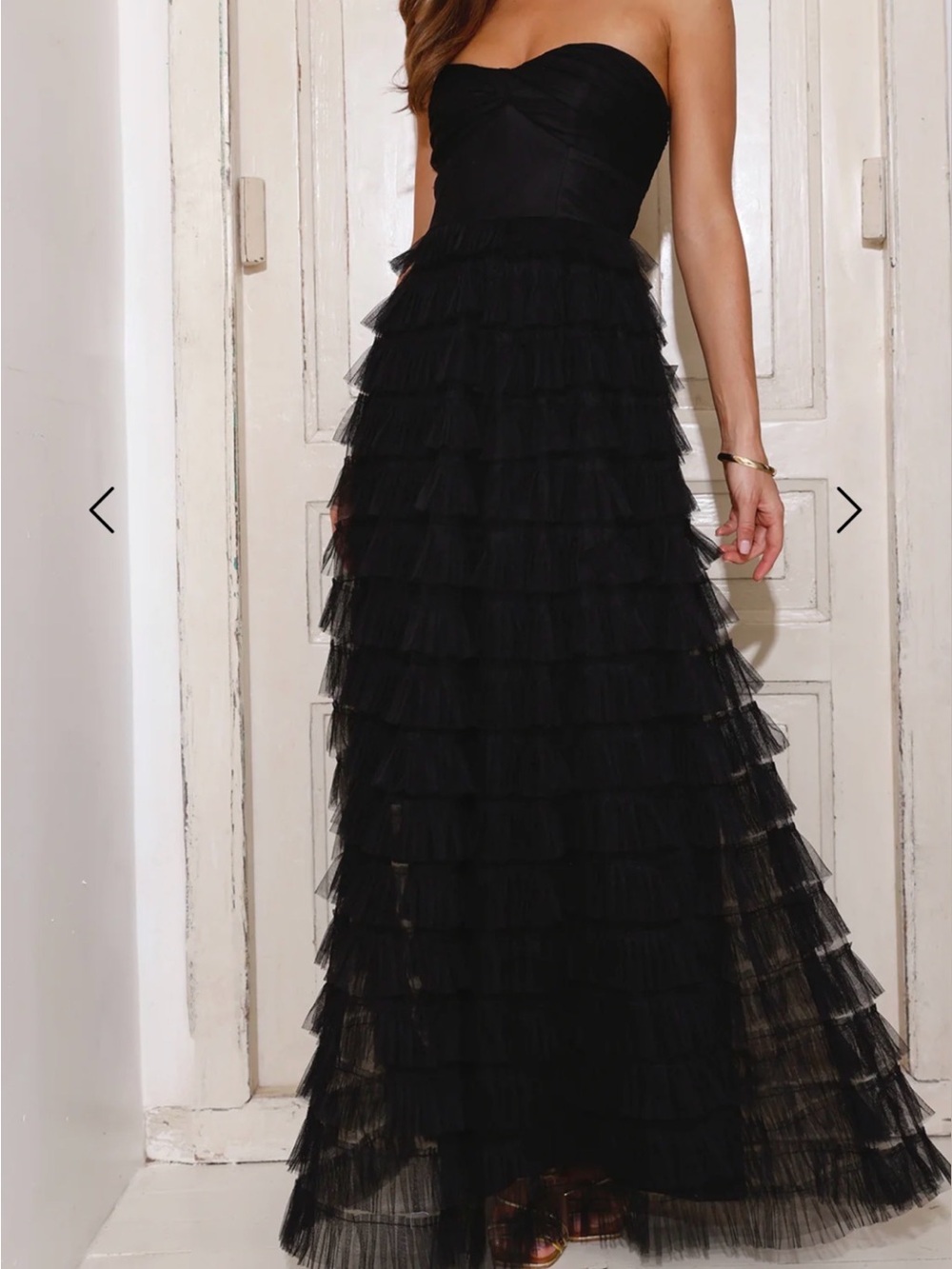 Hello Molly Lovers In Paris Strapless Tulle Maxi Dress